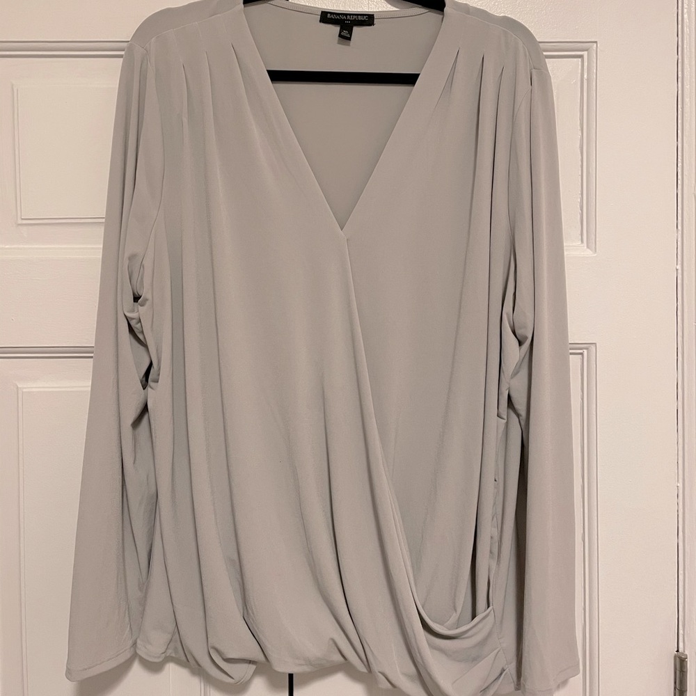 Banana Republic Gray Blouse